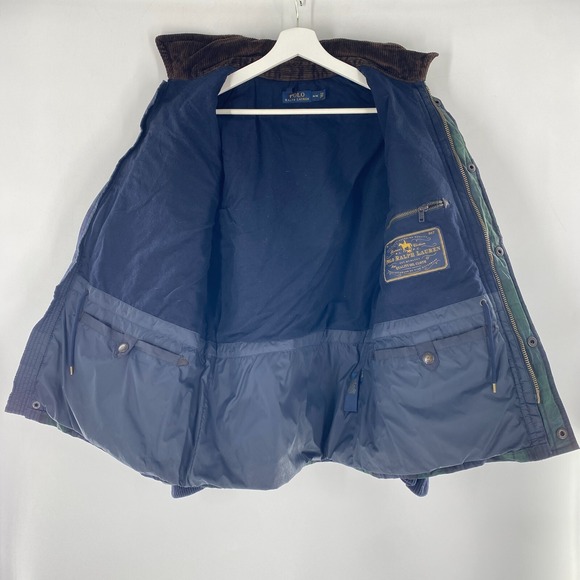 Polo Ralph Lauren Premium Oil Cloth Field Jacket Waxed Skin Tartan Plaid Sz M - Picture 12 of 14